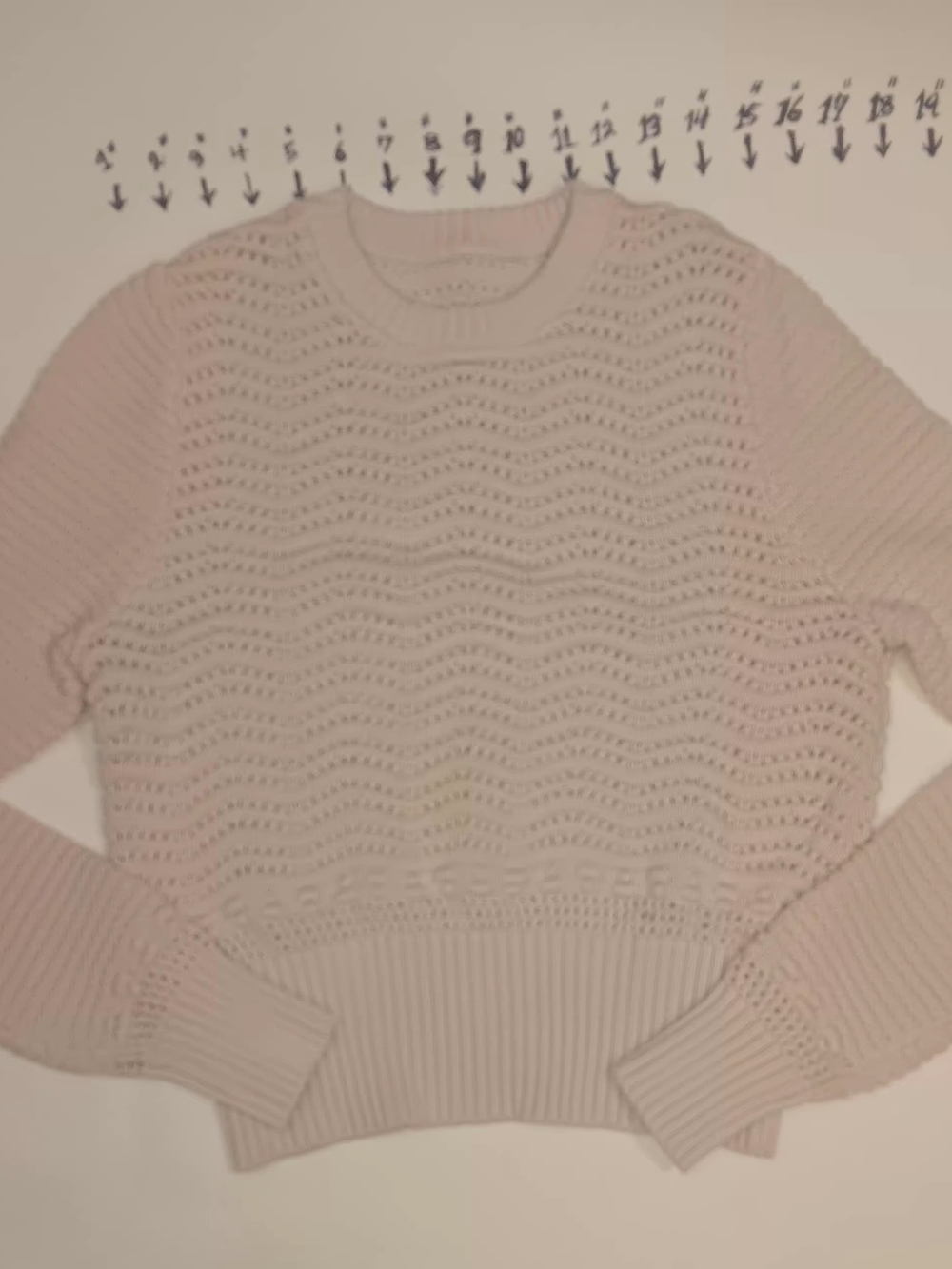 Womens Cream Knit Sweater ( Sample )